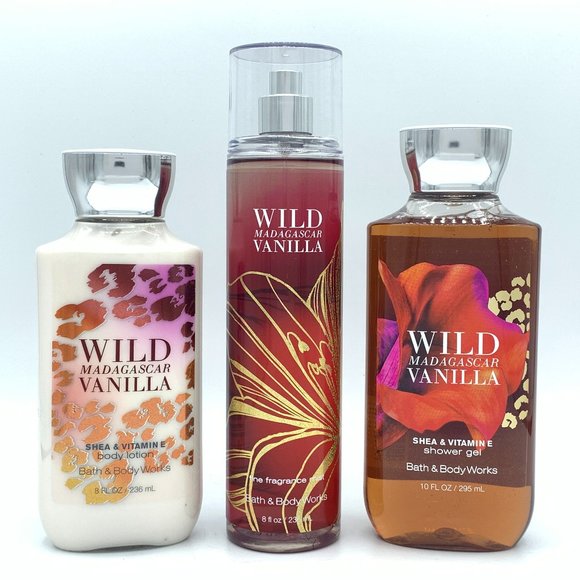 NWT Bath & Body Works Wild Madagascar Vanilla Set - Picture 2 of 8